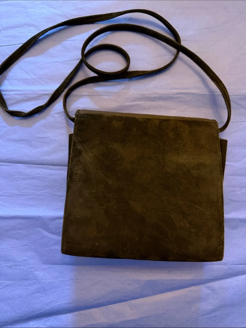 Black Women's Crossbody Bag with Bow Accent